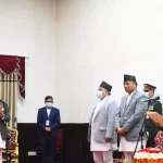 जेष्ठ सांसद पशुपतिशम्शेर राणाले  राष्ट्रपतिबाट शपथ ग्रहण