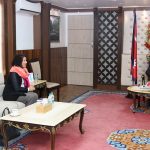 प्रधानमन्त्री प्रचण्ड भेट्न यूरोपेली संघकी राजदूत बालुवाटारमा