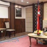 प्रधानमन्त्री प्रचण्ड र सभामुख घिमिरेबीच भेटवार्ता