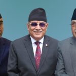 देउवा, ओली र प्रचण्डबीच सिंहदरबारमा भेटवार्ता