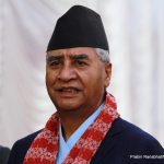 रामचन्द्र पाैडेललाई राष्ट्रपतिमा निर्वाचित भएकाेमा बधाई : शेरबहादुर देउवा