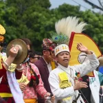 बानेश्वरकाे सडकमा किराँती समुदायले मनाए उँभाैली पर्व