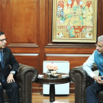 नेपाली राजदुत शर्मा र भारतिय विदेशमन्त्री जयशंकरबिच भेटवार्ता