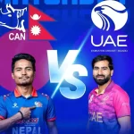 अभ्यास खेलमा नेपाली राष्ट्रिय क्रिकेट टिमले युएईलाई दियाे २७७ रनको लक्ष्य