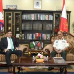 पाकिस्तानका राजदूत र प्रधानसेनापति शर्माबिच भेटवार्ता