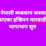 इन्डियन मारवाडी को भागाभाग