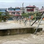 भारी वर्षाका कारण काठमाडौंका विभिन्न क्षेत्रमा डुबान