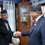 प्रधानमन्त्री प्रचण्ड र केपि शर्मा ओलीबीच भेटवार्ता