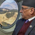 नेपाली सेनाको हेलिकप्टरमा बझाङ गए पुष्पकमल दाहाल प्रचण्ड