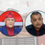 गगन थापासँगको भेटपछि फेरियो ओलीको बोली