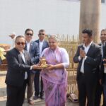 बुद्ध जन्मस्थल लुम्बिनी पुगेर प्रधानमन्त्री कार्कीले गरिन् मायादेवी मन्दिर दर्शन र पूजा