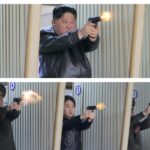 किम र छोरीबाट नयाँ पेस्तोल परीक्षण