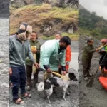 हेलिकप्टरबाट सम्भव नभएपछि र्‍याफ्टिङ टोलीले बचायो सेती कुकुर