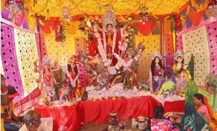 भीमसेनस्थानमा सामूहिक दुर्गा पूजा